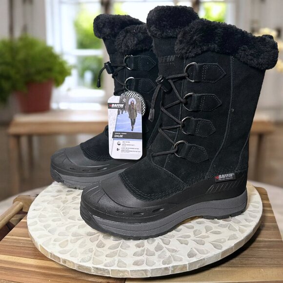 Baffin Chloe Waterproof Winter Snow Boots Black Women’s 7 Tundra Rated -40°F - Picture 7 of 14